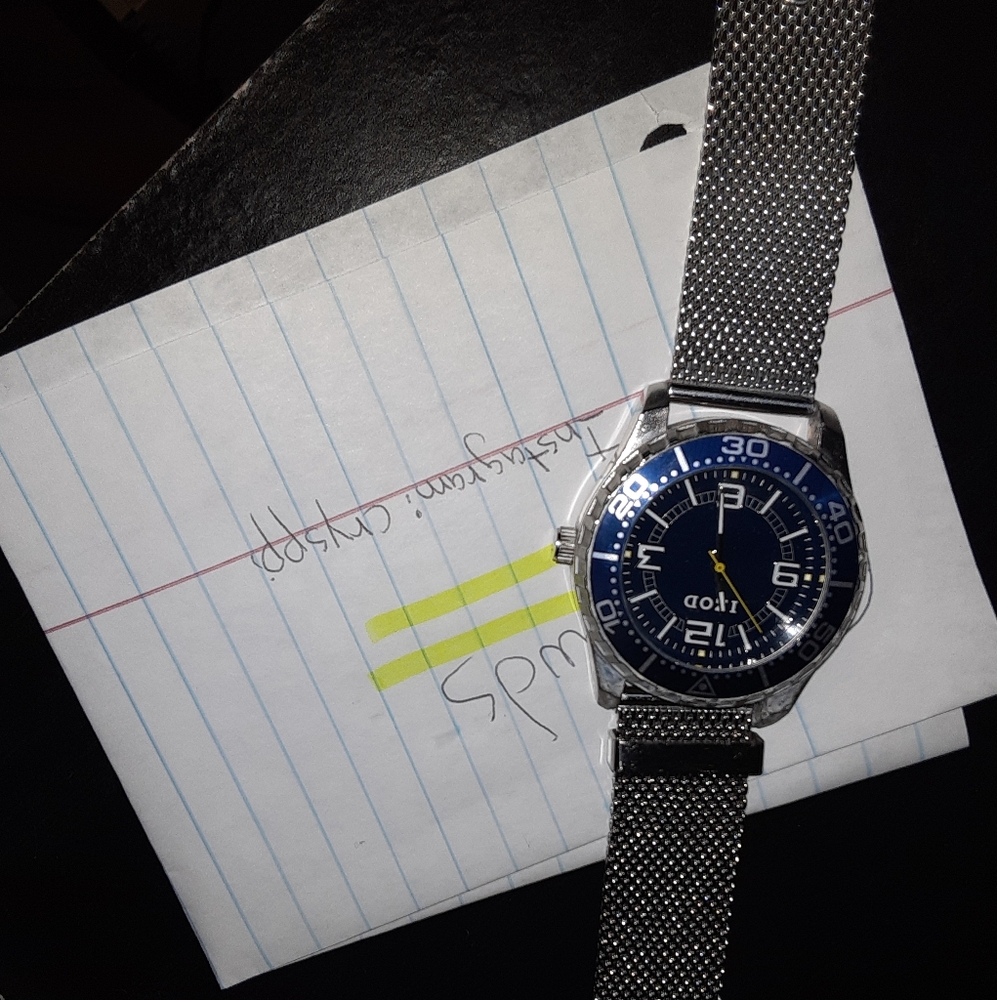 IZOD Sainless Steel chronograph watch mesh link